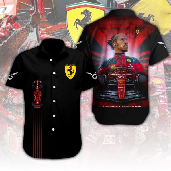 Scuderia Ferrari x Lewis Hamilton Short Sleeve Dress Shirt – ANHNV 6178
