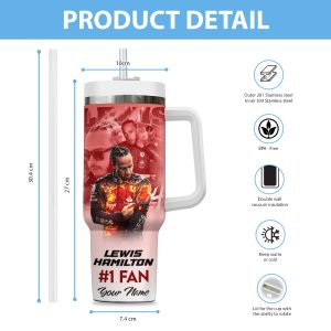 Personalized Scuderia Ferrari x Lewis Hamilton 40oz Stanley Tumbler - ANHNV 6223