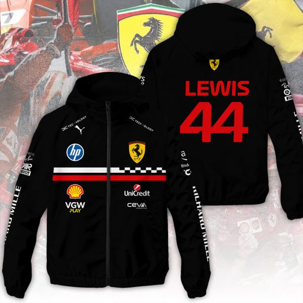 Scuderia Ferrari x Lewis Hamilton 3D Windbreaker Jacket - ANHNV 6231
