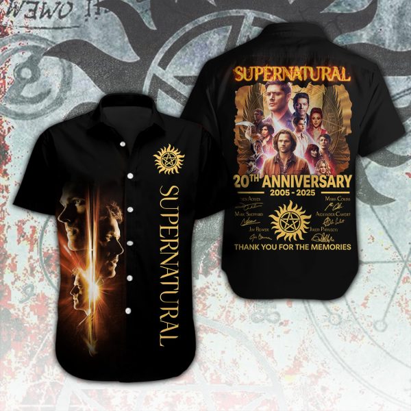 Supernatural Short Sleeve Dress Shirt – ANHNV 6251