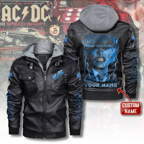 Personalized Rock Music 2D Hooded Leather Coat - ANHNV 6263