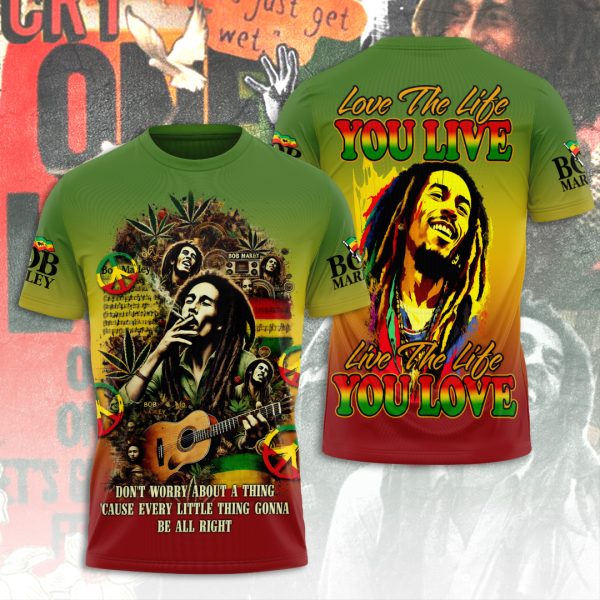 Bob Marley 3D Apparel - ANHNV 9337