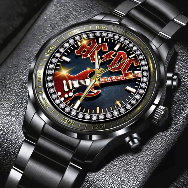 Rock Music Black Stainless Steel Watch - ANHNV 9382