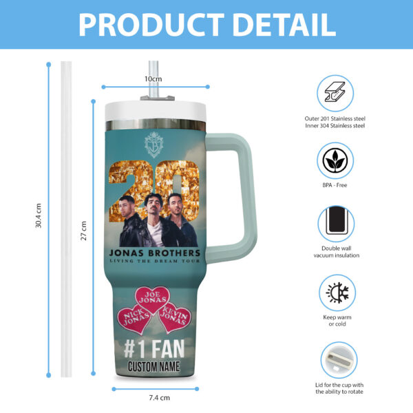 Personalized Jonas Brothers 40oz Stanley Tumbler - ANHNV 9437