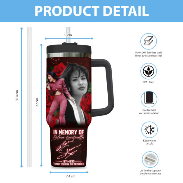 Selena Quintanilla Pérez 40oz Stanley Tumbler - ANHNV 9465