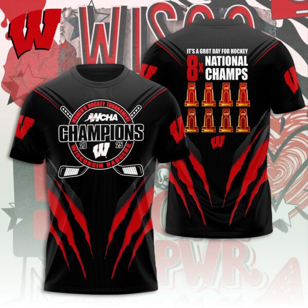 Wisconsin Badgers Women’s Ice Hockey 3D Apparel – ANHNV 9470