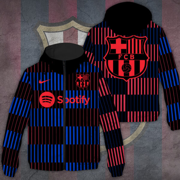 FC Barcelona 3D Windbreaker Jacket - TANTN 11649
