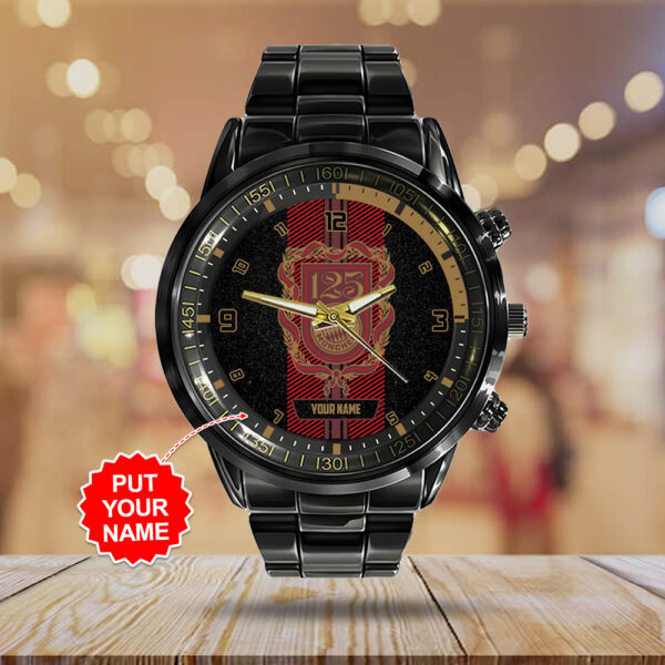Personalized FC Bayern München Black Stainless Steel Watch - TANTN 11661