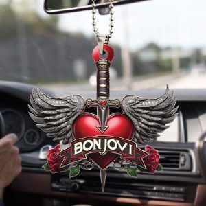 Bon Jovi Custom Shape 2-sided Acrylic Car Ornament – HOATT 9051