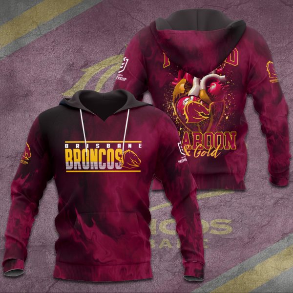 Brisbane Broncos 3D Apparel - TANTN 11303