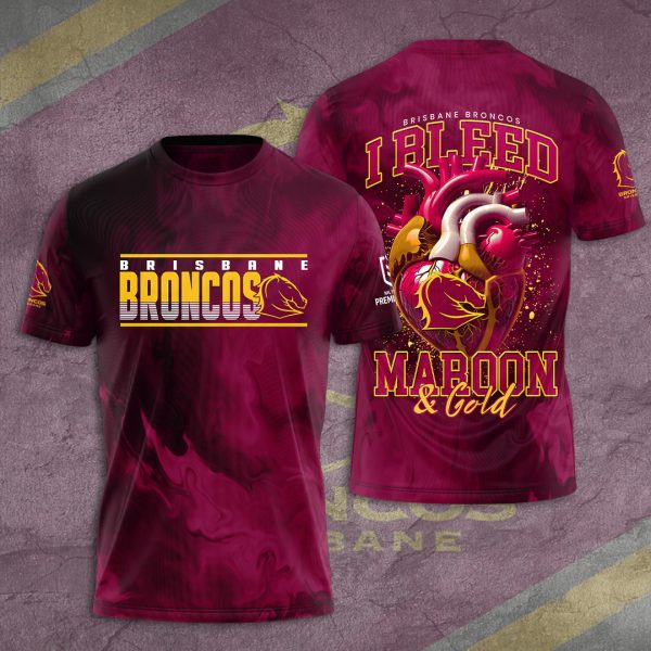 Brisbane Broncos 3D Apparel - TANTN 11303