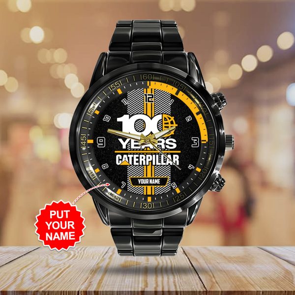 Personalized Caterpillar Black Stainless Steel Watch - TANTN 11358
