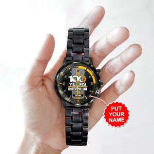 Personalized Caterpillar Black Stainless Steel Watch - TANTN 11358