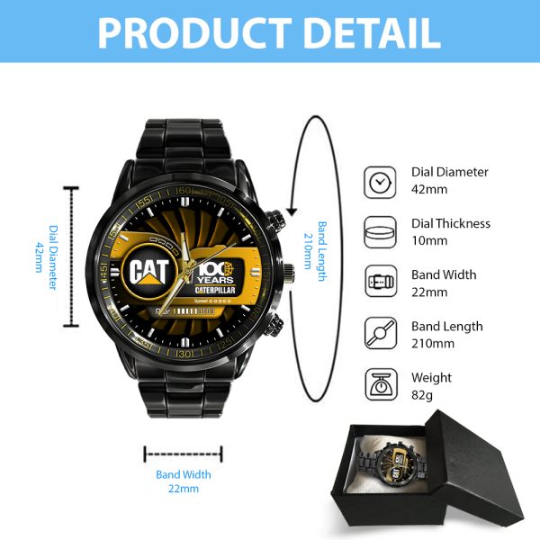 Caterpillar Black Stainless Steel Watch - TANTN 11360