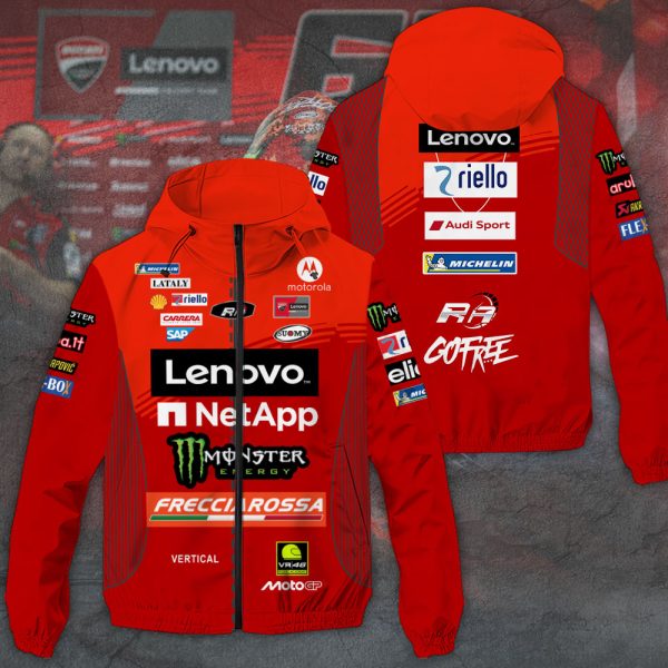 Ducati Lenovo Team x Francesco Bagnaia 3D Windbreaker Jacket - TANTN 11211