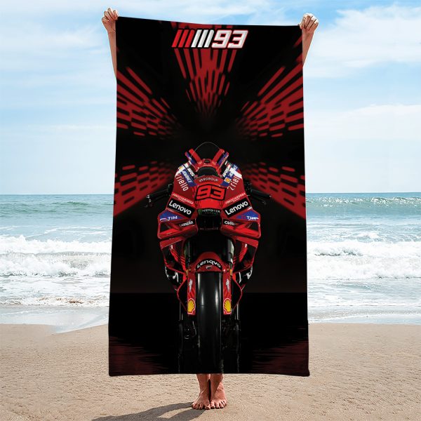 Ducati Lenovo Team x Marc Marquez Rectangle Beach Towel - TANTN 11548