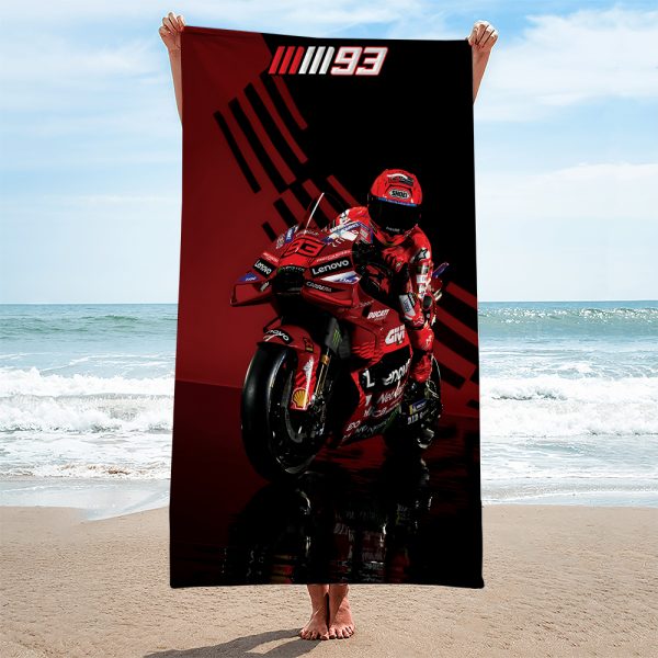 Ducati Lenovo Team x Marc Marquez Rectangle Beach Towel - TANTN 11549