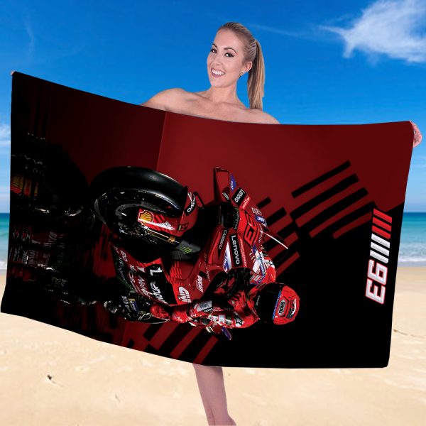 Ducati Lenovo Team x Marc Marquez Rectangle Beach Towel - TANTN 11549