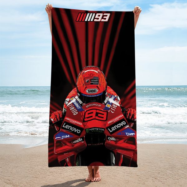 Ducati Lenovo Team x Marc Marquez Rectangle Beach Towel - TANTN 11550