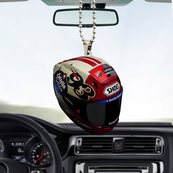 Ducati Lenovo Team x Marc Marquez Custom Shape 2-sided Acrylic Car Ornament – TANTN 11754