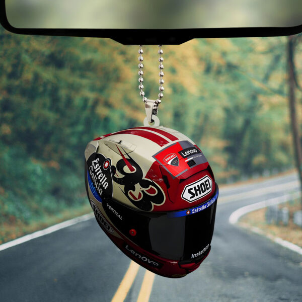 Ducati Lenovo Team x Marc Marquez Custom Shape 2-sided Acrylic Car Ornament – TANTN 11754