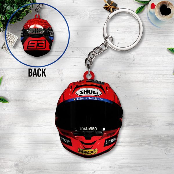 Ducati Lenovo Team x Marc Marquez Custom Shape 2-sided Keychain – TANTN 11415