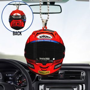 Ducati Lenovo Team x Marc Marquez Custom Shape 2-sided Acrylic Car Ornament – TANTN 11260