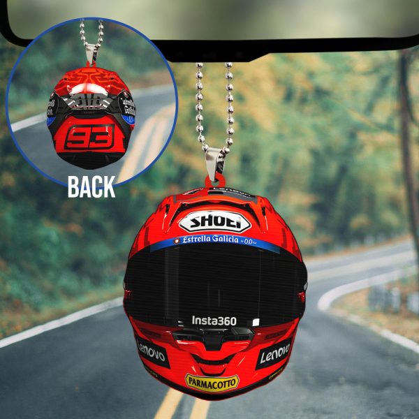 Ducati Lenovo Team x Marc Marquez Custom Shape 2-sided Acrylic Car Ornament – TANTN 11260