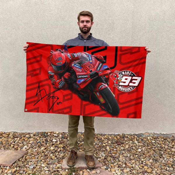 Ducati Lenovo Team x Marc Marquez 3D House Flag - HOATT 9423