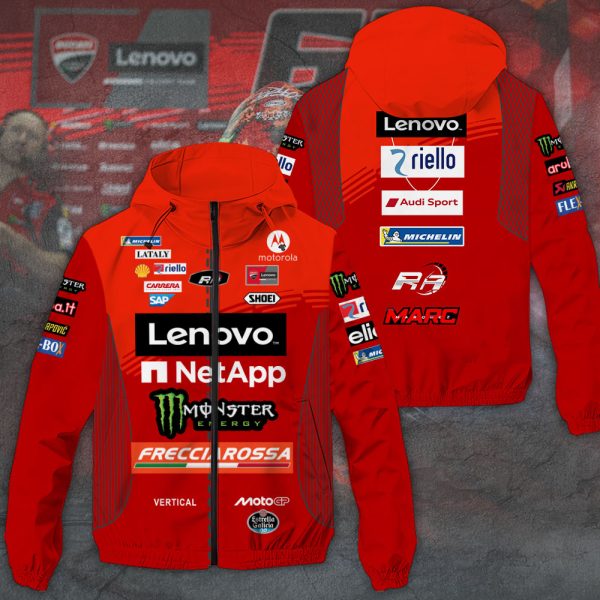 Ducati Lenovo Team x Francesco Bagnaia 3D Windbreaker Jacket - TANTN 11213