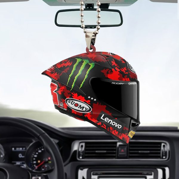 Ducati Lenovo Team x Francesco Bagnaia Custom Shape 2-sided Acrylic Car Ornament – TANTN 11454
