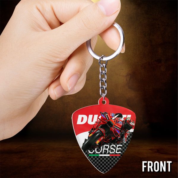 Ducati Lenovo Team x Francesco Bagnaia Custom Shape 2-sided Keychain – HOATT 9194