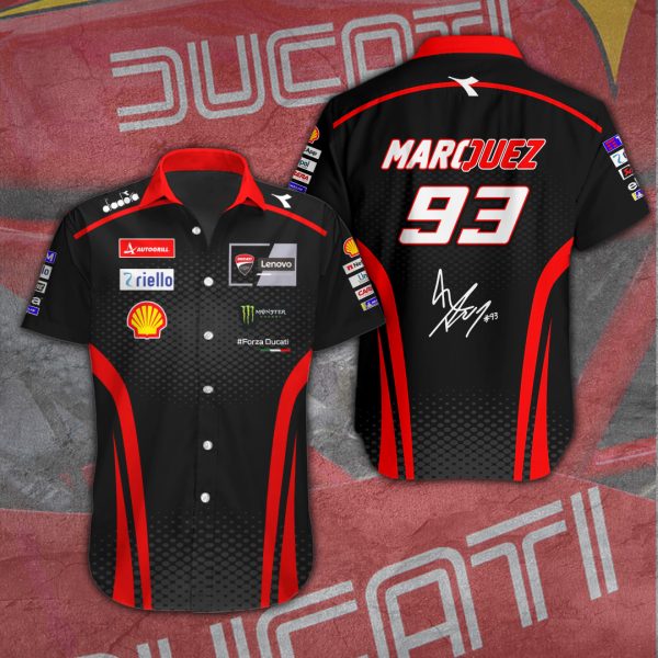 Ducati Lenovo Team x Marc Marquez Short Sleeve Dress Shirt – TANTN 11366.1