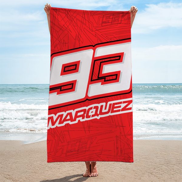 Ducati Lenovo Team x Marc Marquez Rectangle Beach Towel - TANTN 11370