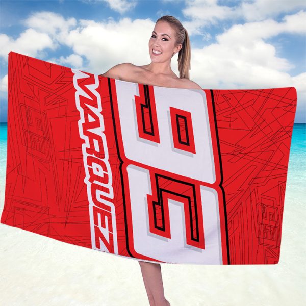 Ducati Lenovo Team x Marc Marquez Rectangle Beach Towel - TANTN 11370