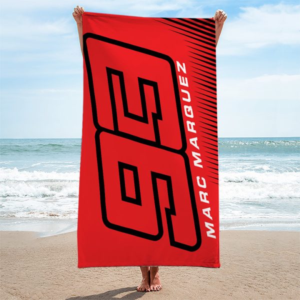 Ducati Lenovo Team x Marc Marquez Rectangle Beach Towel - TANTN 11525