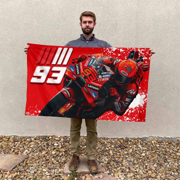 Ducati Lenovo Team x Marc Marquez 3D House Flag - HOATT 9338