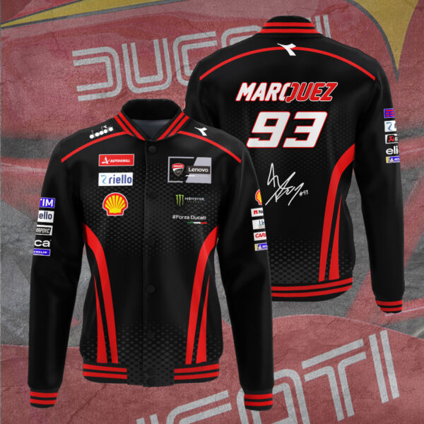 Ducati Lenovo Team x Marc Marquez Varsity Jacket - TANTN 11668
