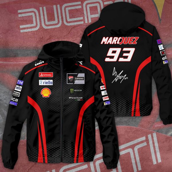 Ducati Lenovo Team x Marc Marquez 3D Windbreaker Jacket - TANTN 11518