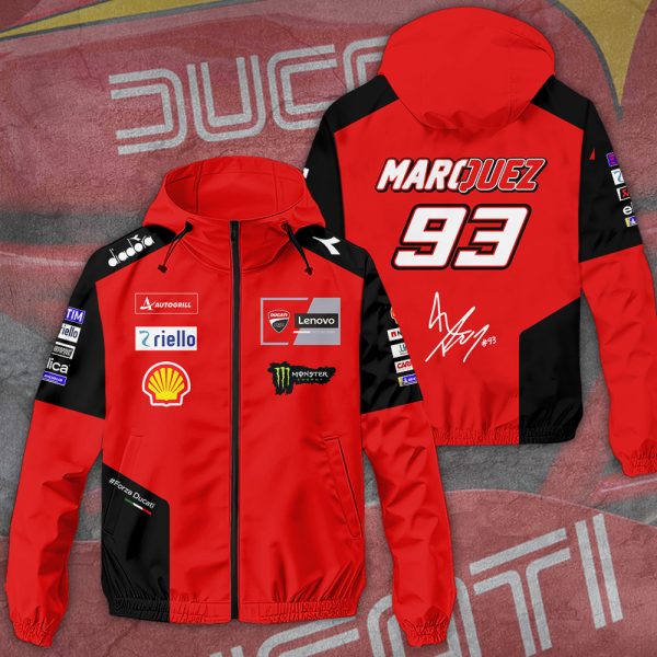 Ducati Lenovo Team x Marc Marquez 3D Windbreaker Jacket - TANTN 11380