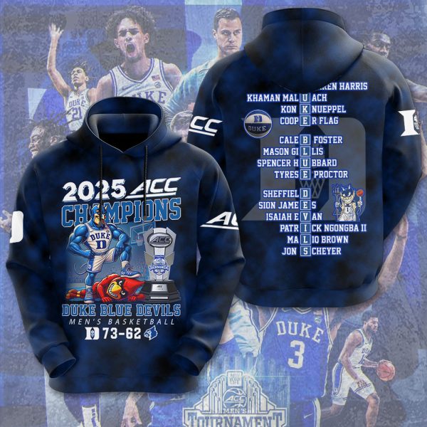 Duke Blue Devils Men’s Basketball 3D Apparel - MAITM 10297