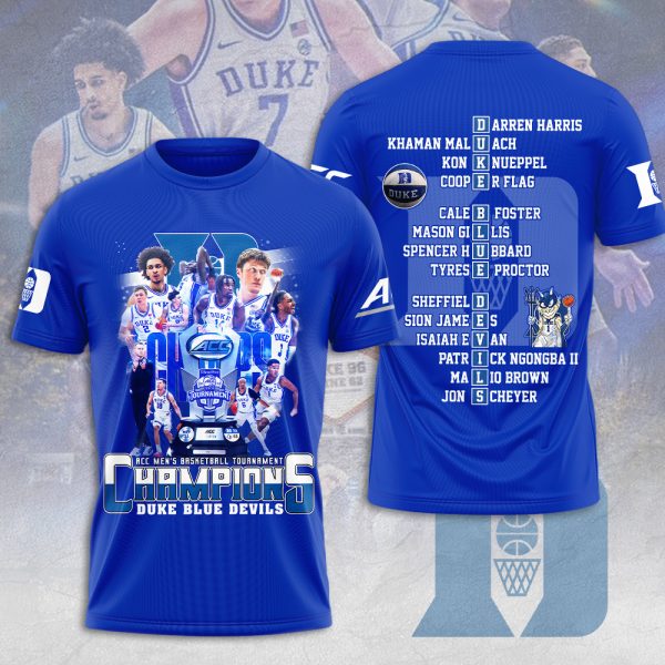 Duke Blue Devils Men’s Basketball 3D Apparel - MAITM 10298
