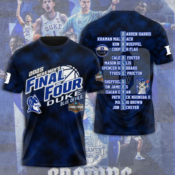 Duke Blue Devils Men’s Basketball 3D Apparel - MAITM 10453
