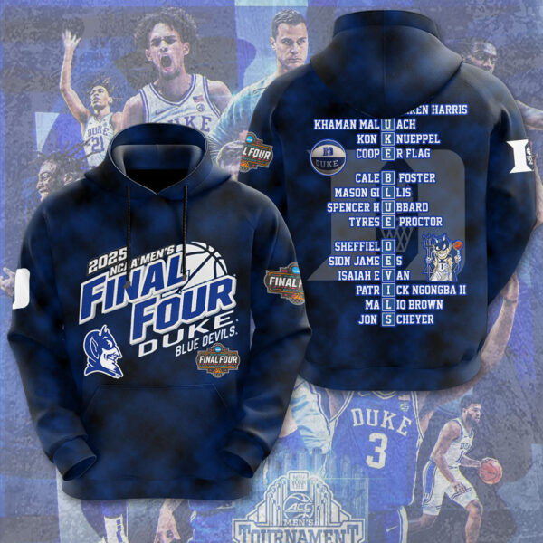 Duke Blue Devils Men’s Basketball 3D Apparel - MAITM 10453