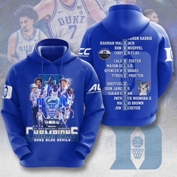 Duke Blue Devils Men’s Basketball 3D Apparel - MAITM 10298