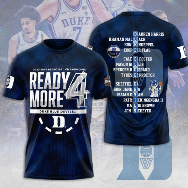 Duke Blue Devils Men’s Basketball 3D Apparel - MAITM 10454