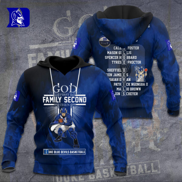 Duke Blue Devils Men's Basketball 3D Apparel - TANTN 11753