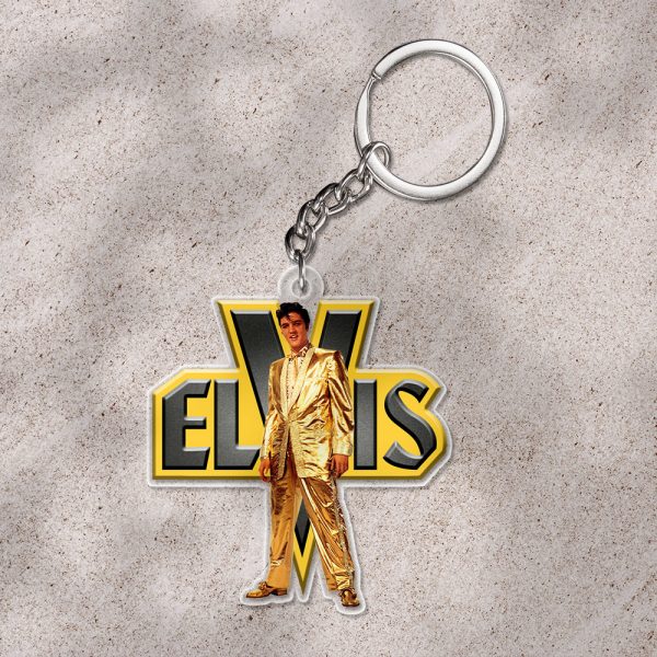Elvis Presley Custom Shape 1-sided Keychain - HOATT 9359