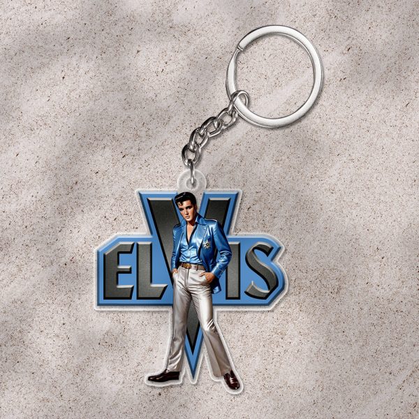 Elvis Presley Custom Shape 1-sided Keychain - HOATT 9364
