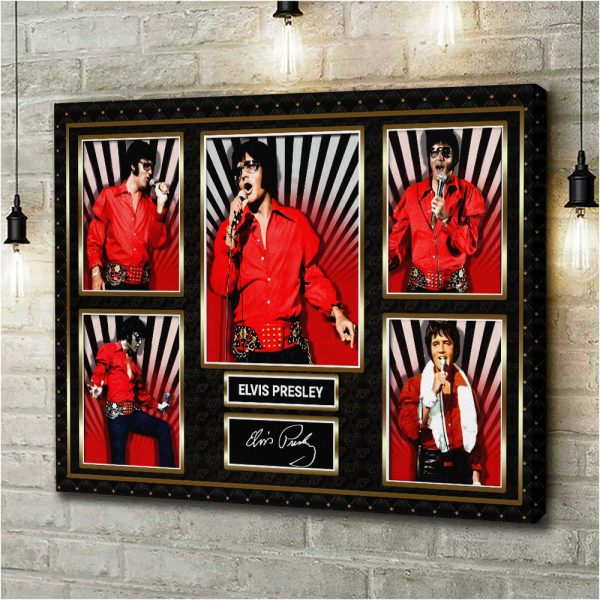 Elvis Presley Rectangle Canvas With Inner Frame – HOATT 9171